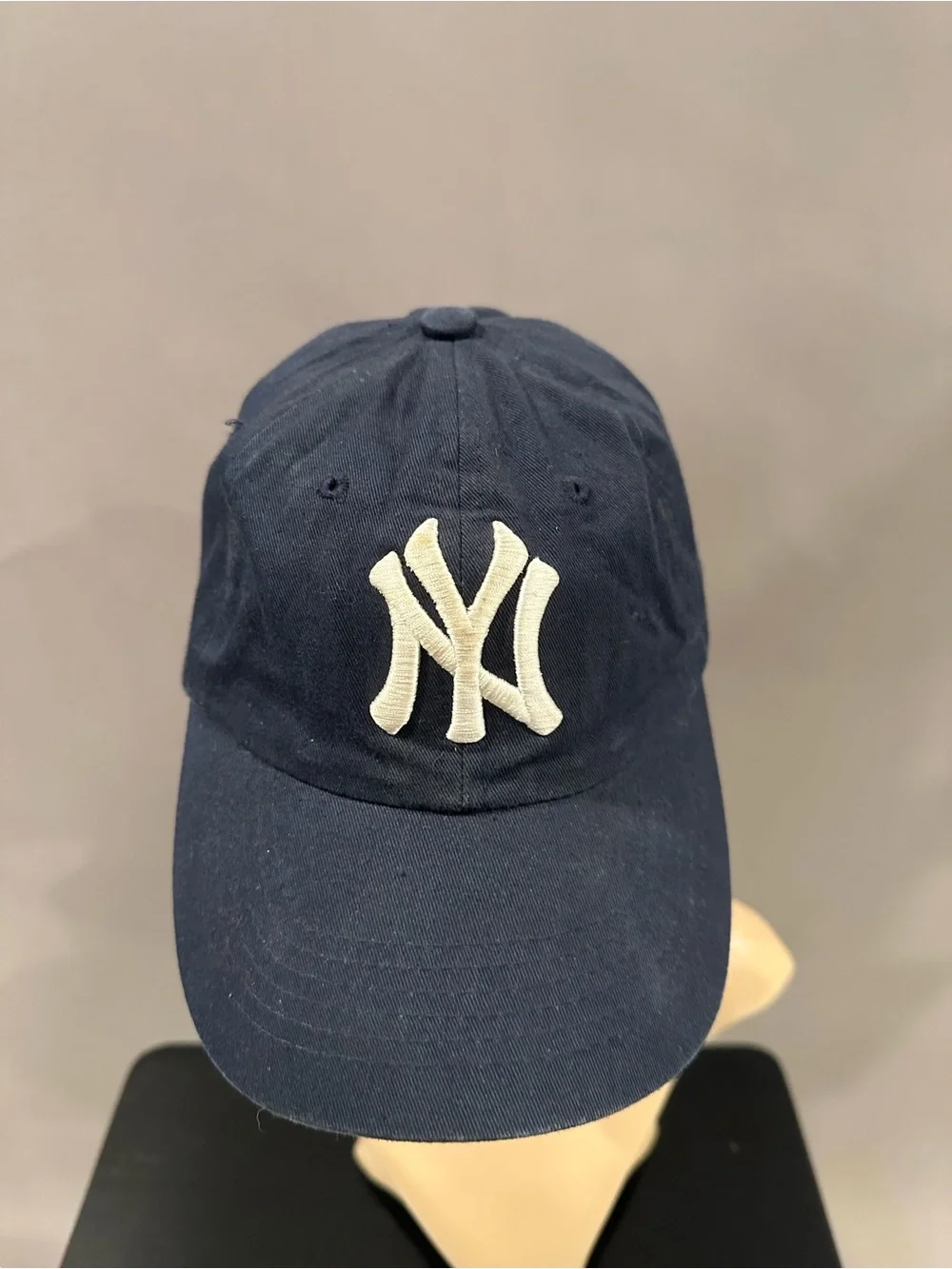 Navy Baseball Cap with White NY Logo